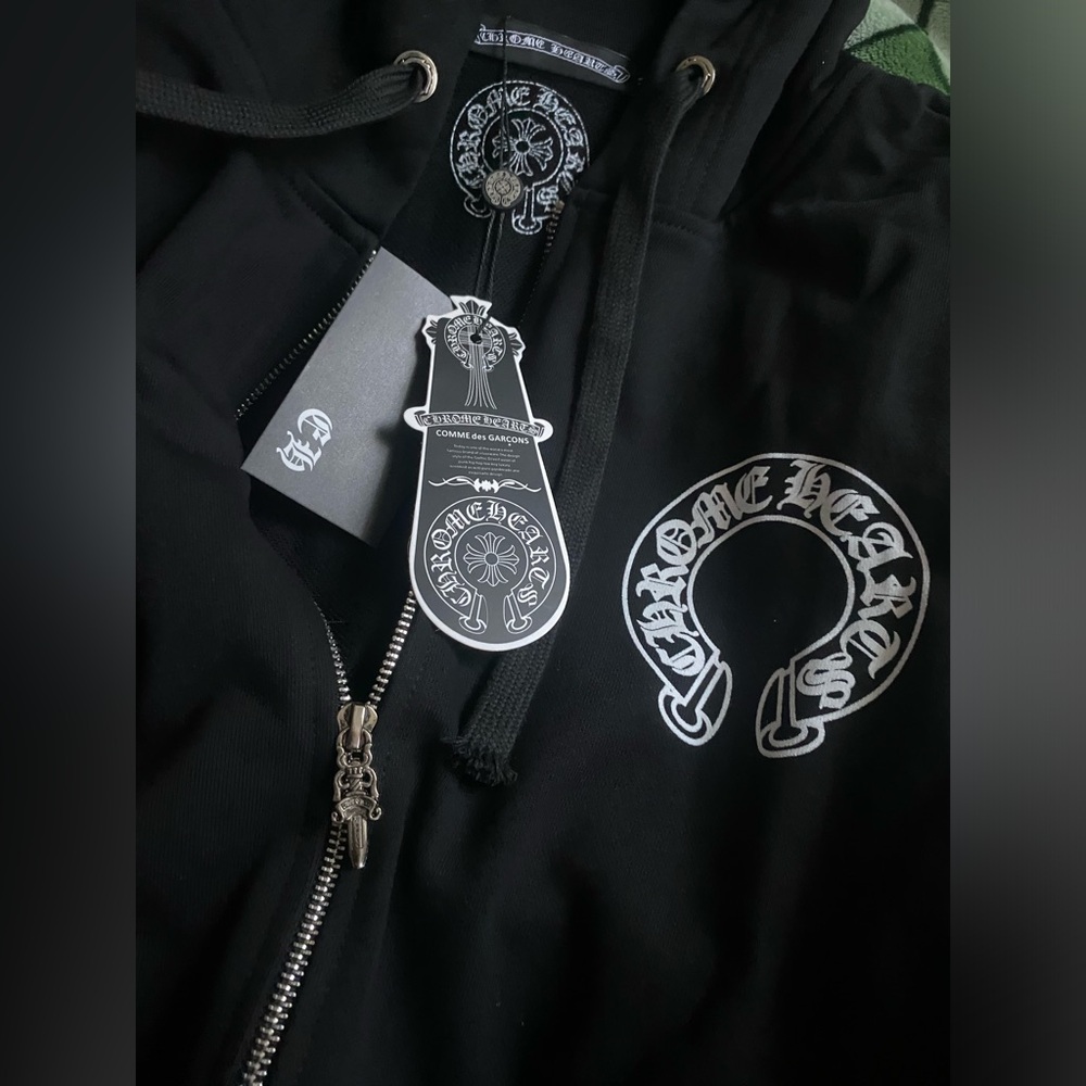 Chrome hearts hoodie size medium color black